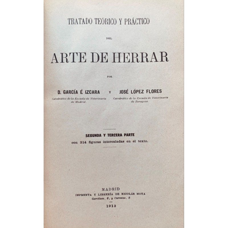 Tratado teorico y practico de Arte de Herrar (1ère édition)