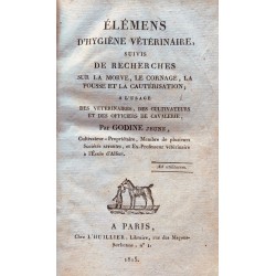 Eléments d'hygiène vétérinaire