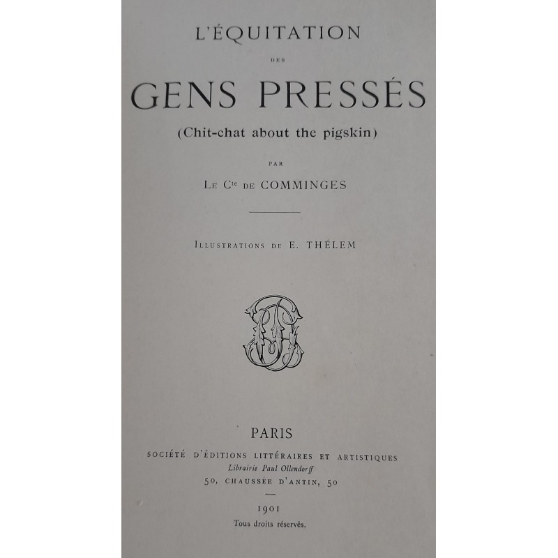 L'équitation des gens pressés