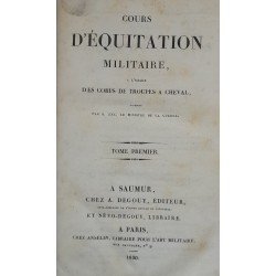 Cours d'équitation militaire