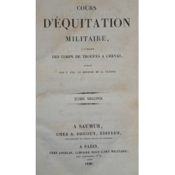 Cours d'équitation militaire