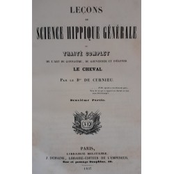 Leçons de science hippique générale