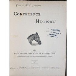 Conférence hippique, les...