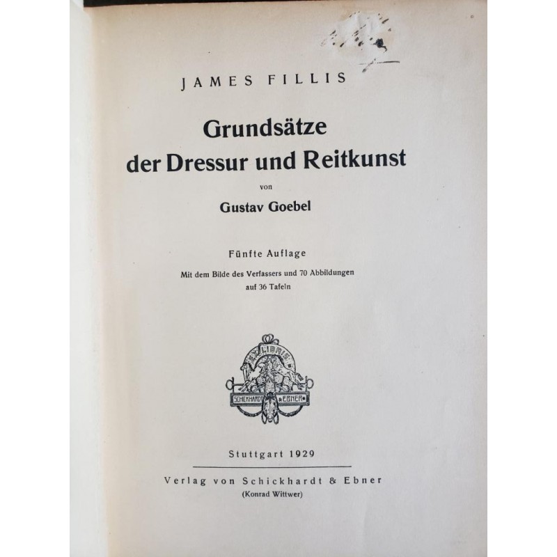 Grundsätze der dressur und reitkunst