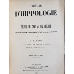 Précis d'hippologie (3ème...