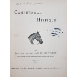 Conférence hippique, les...