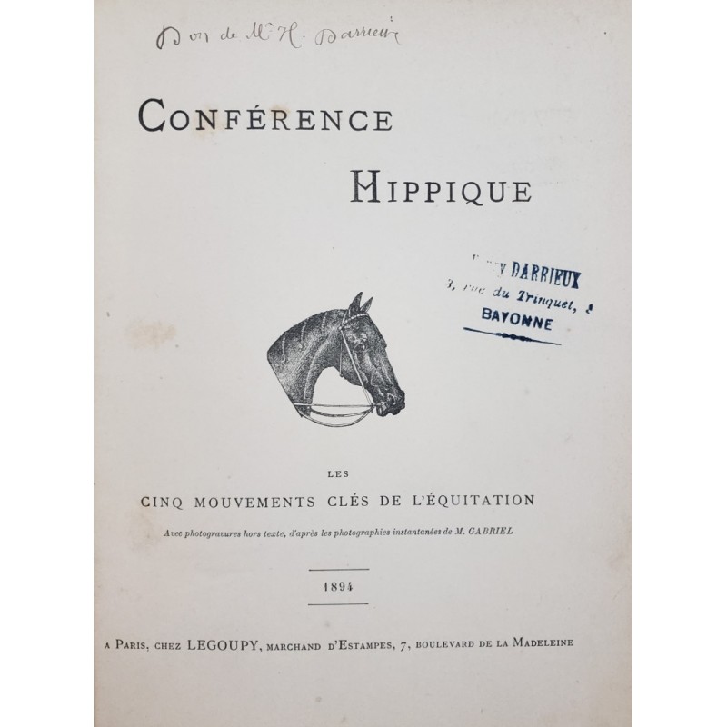 Conférence hippique, les cinq mouvements clés de l'équitation