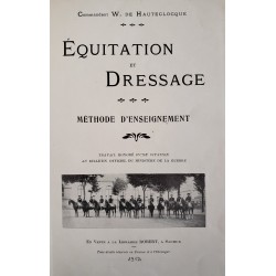 Equitation et dressage, méthode d'enseignement