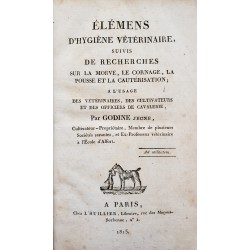 Eléments d'hygiène vétérinaire