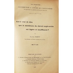 Est-il vrai de dire que la membrure du cheval anglo-arabe est légère et insuffisante?