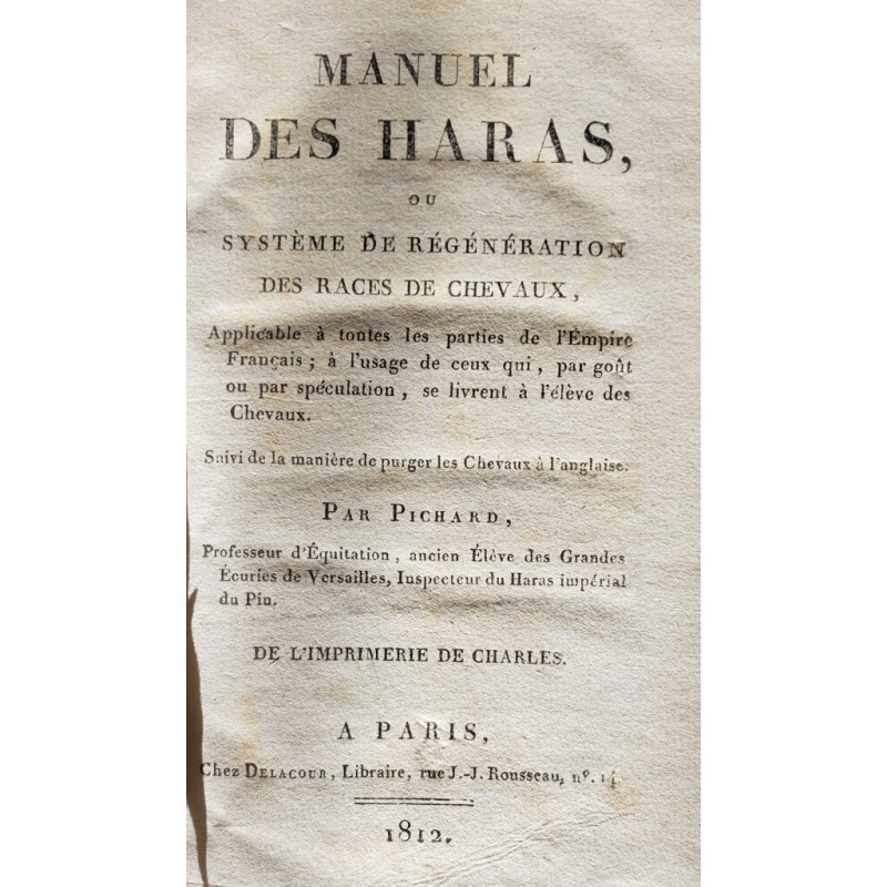 Manuel des haras