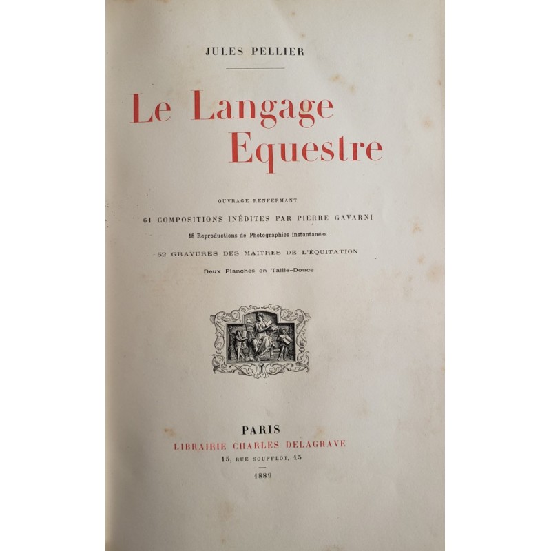 Le langage équestre