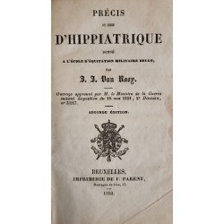 Précis du cours d'hippiatrique