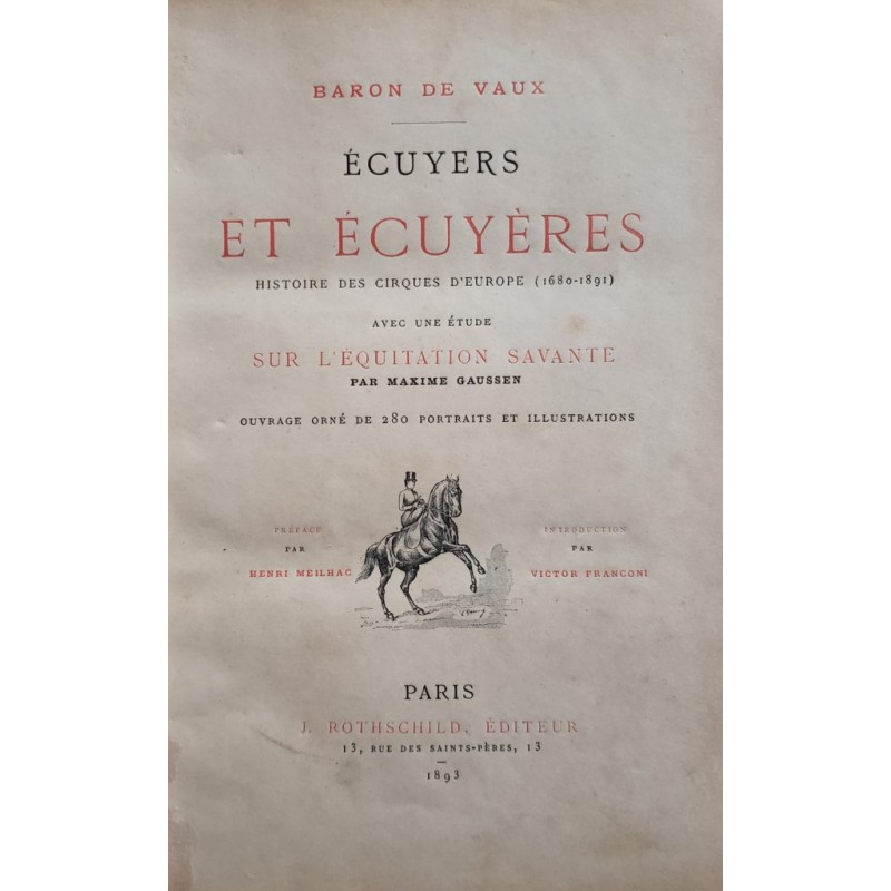 Ecuyers et écuyères