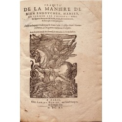 Traicté de la manière de...